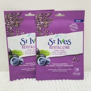 St. Ives Revitalizing acai, blueberry Sheet Mask